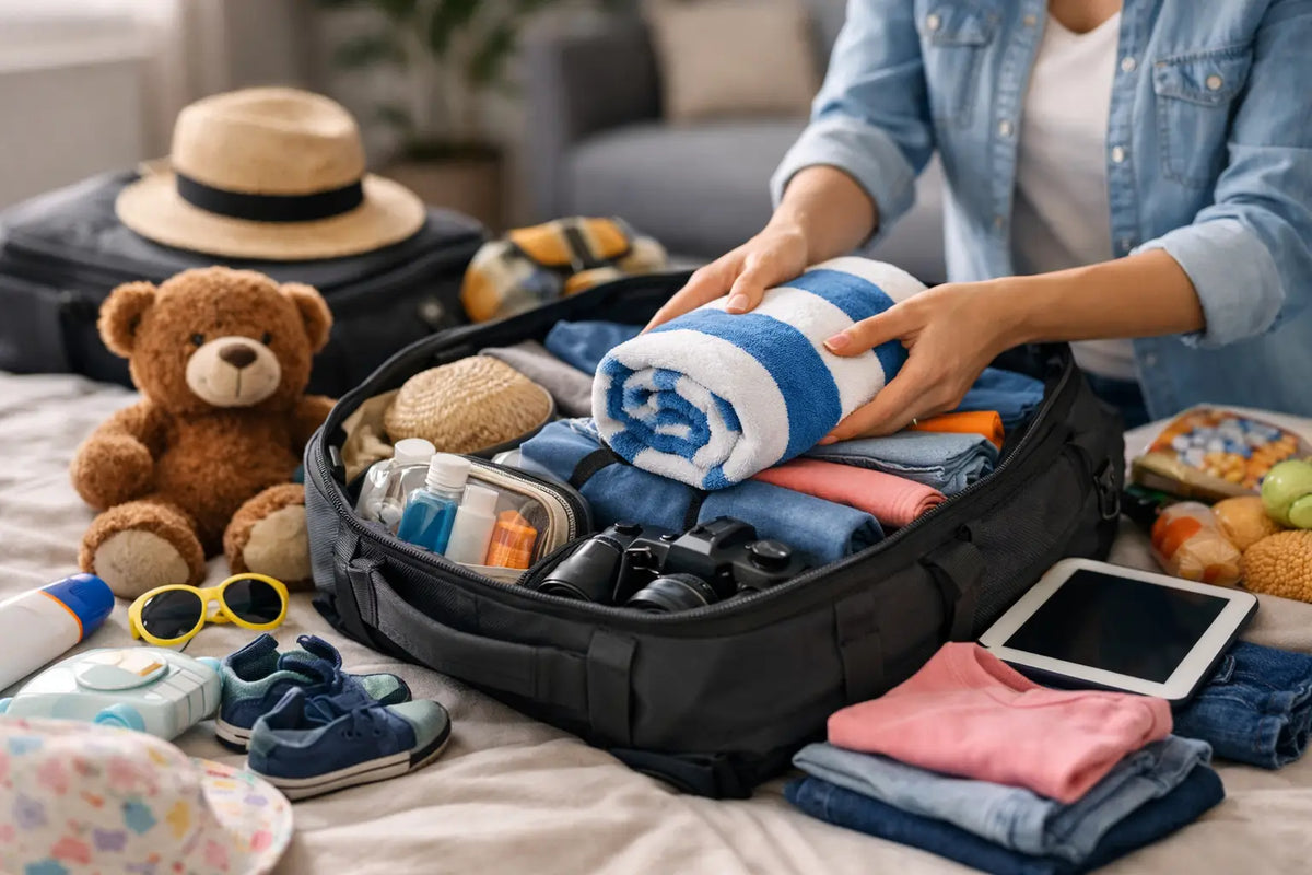 How to Pack a Family Travel Bag for Real Life