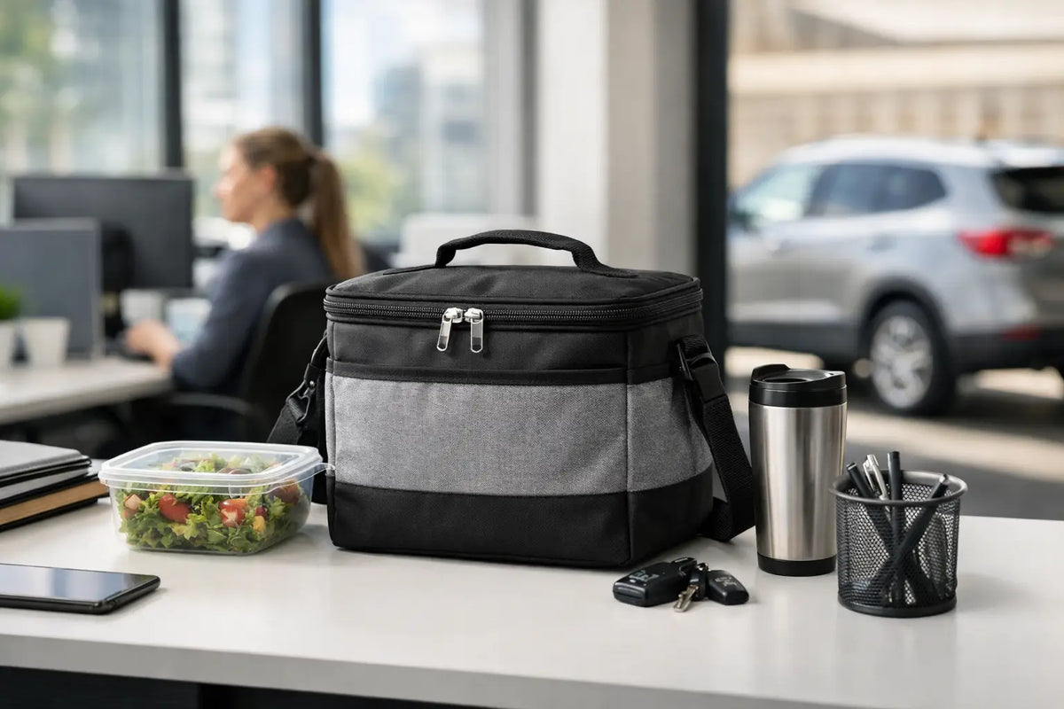 Insulated Bag Storage for Work-to-Pickup Days