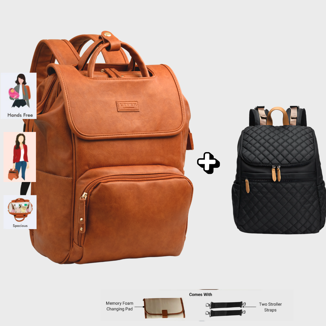 UPPER Best-Selling Diaper Bag Backpack Set - Main Image
