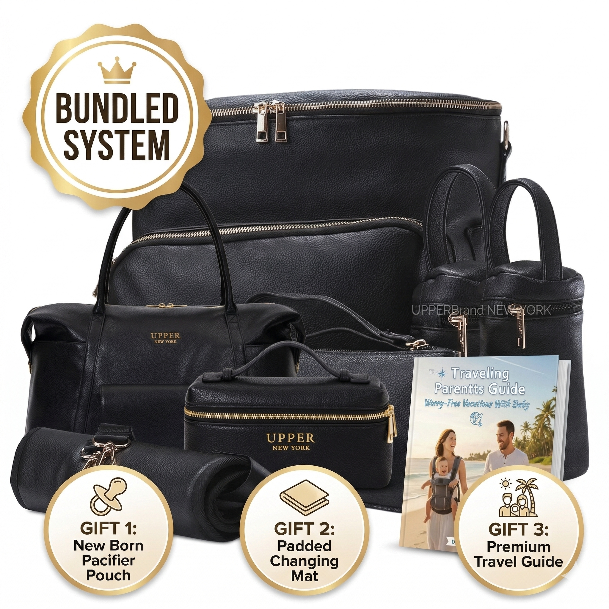 Harvey 25L- XL Travel Diaper Backpack+