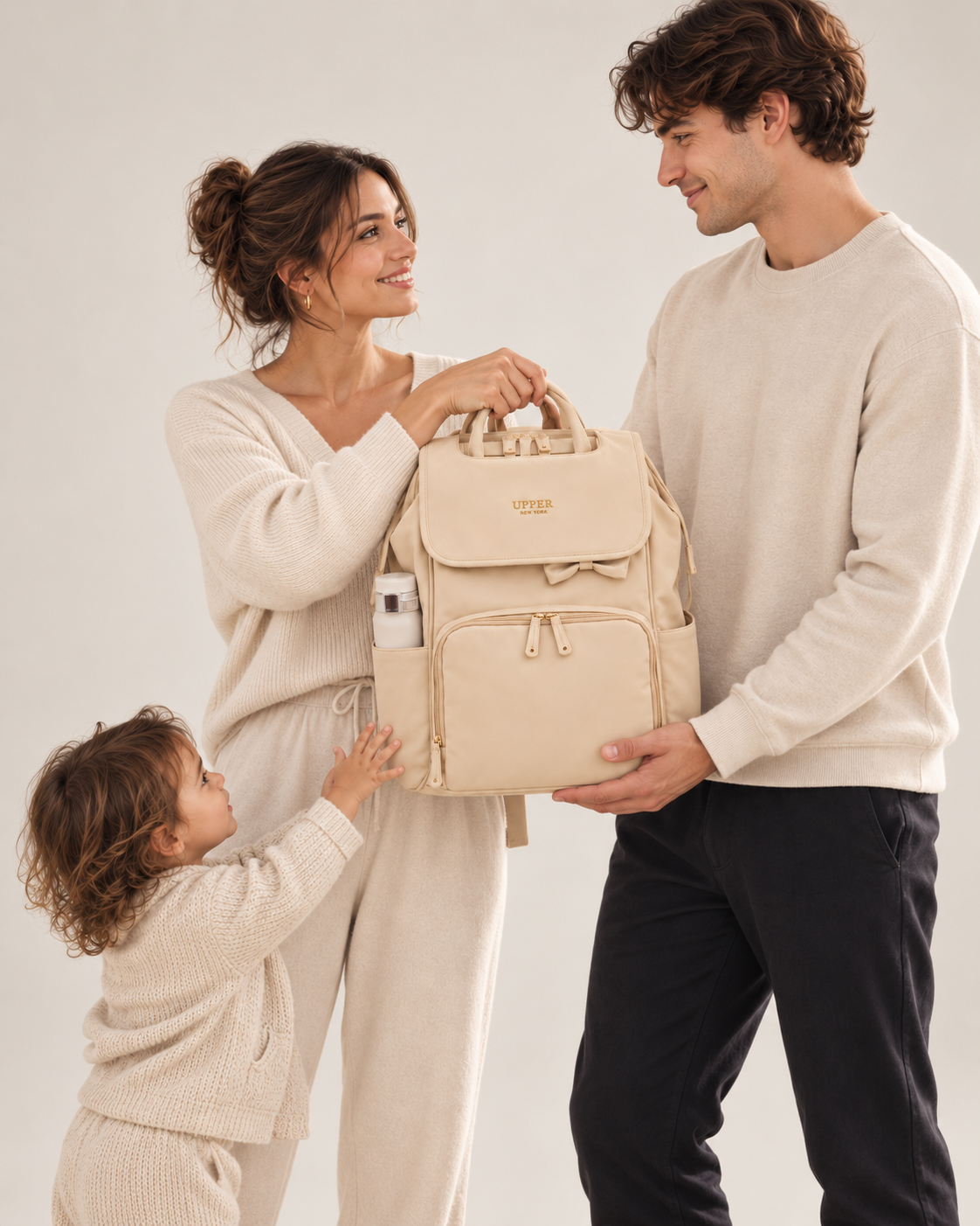 Commuter 23 everyday backpack shared between parents, easy to hand to your partner