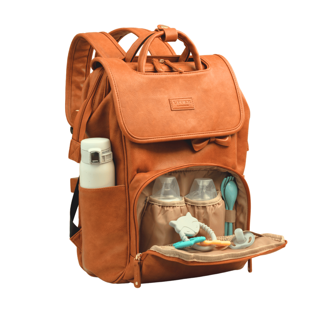 UPPER 549 - Luggage & Bags > Diaper Bags La Madison™ - Elegant Vegan Leather Diaper Bag Backpack