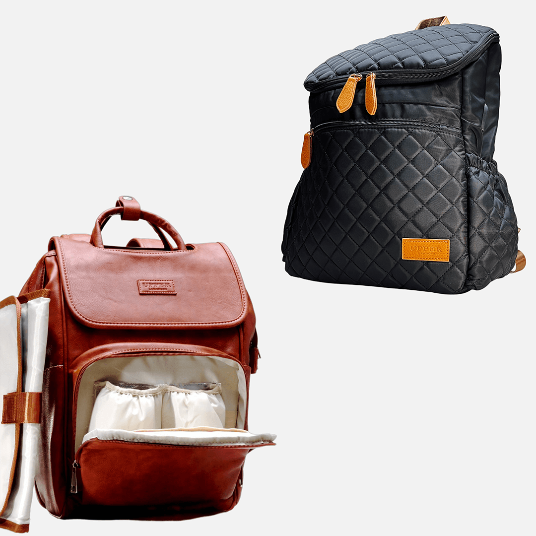 double stroller diaper bag UPPER Diaper Bag Backpack Set