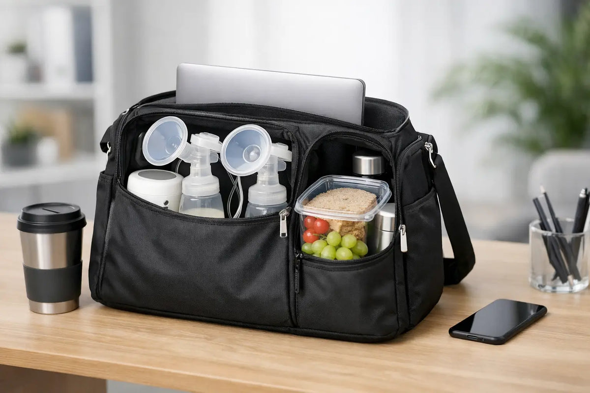 A Bag That Holds Pump, Laptop, and Lunch