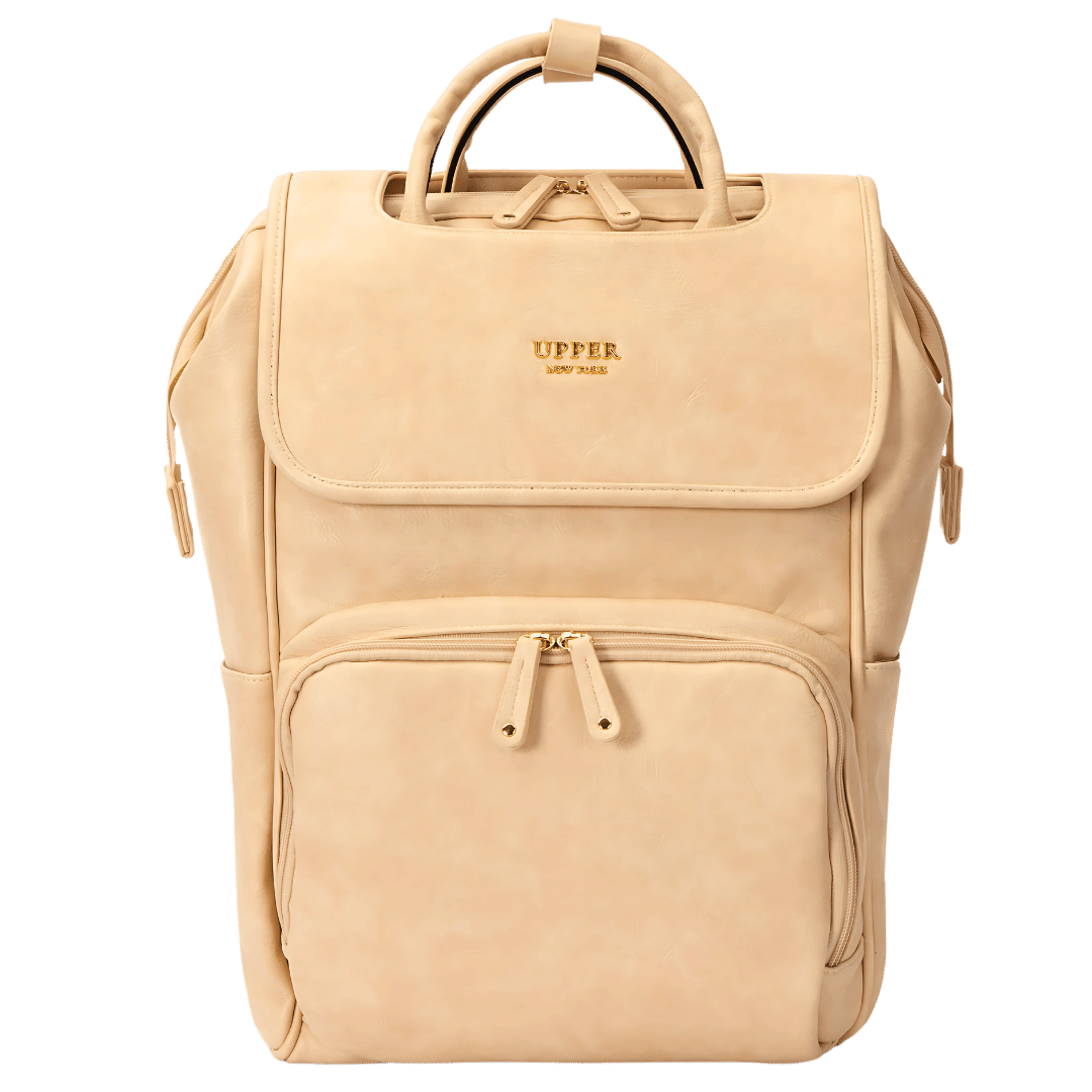 La Madison - Eleganter Wickeltaschen-Rucksack aus veganem Leder