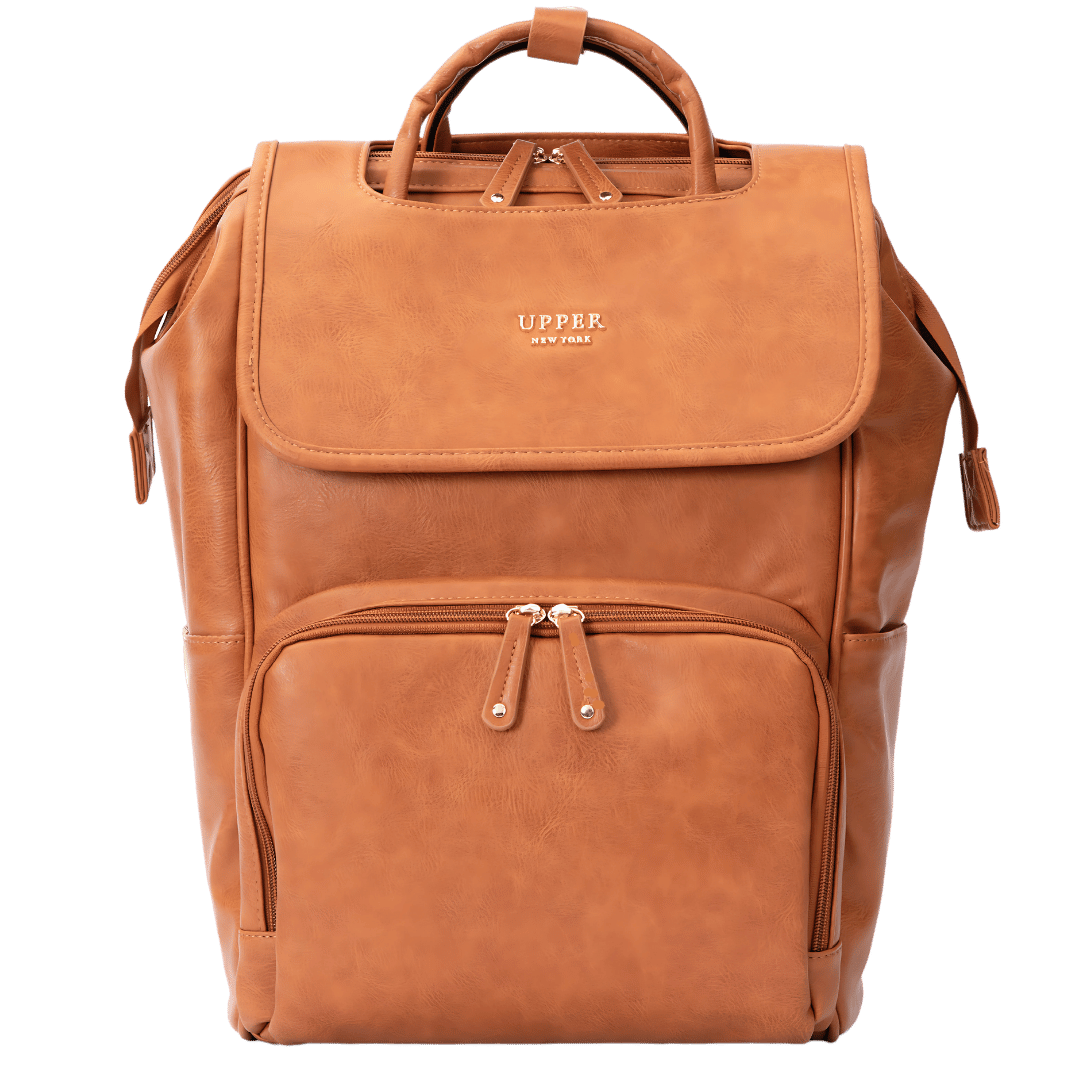 La Madison - Eleganter Wickeltaschen-Rucksack aus veganem Leder