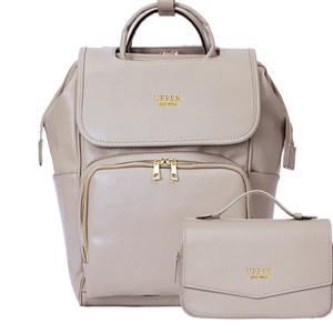 La Madison - Eleganter Wickeltaschen-Rucksack aus veganem Leder