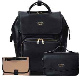 La Madison - Eleganter Wickeltaschen-Rucksack aus veganem Leder