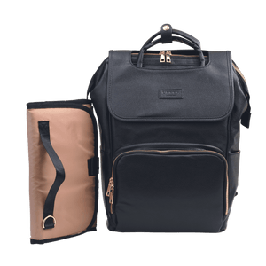 La Madison™ - Elegant Vegan Leather Diaper Bag Backpack