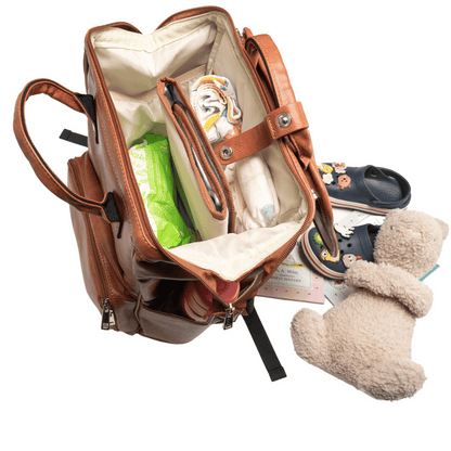 Best Trending Leather Backpack Diaper Bag for Mom Baby Gift on Sale, Travel Large Waterproof Stylish Modern Mommy Nappy Stroller Hospital Changing Bag, Spring Summer Fall Winter Christmas Holiday Sale, UPPER