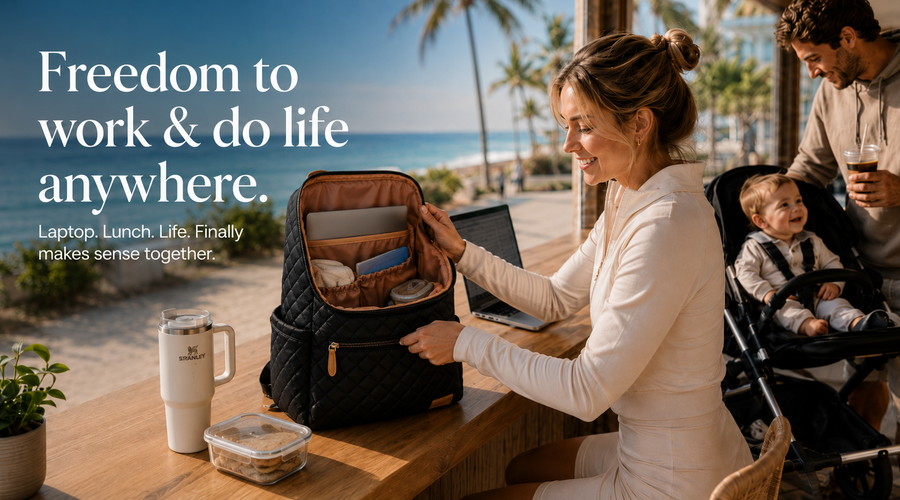The diaper bag is finally too much.
