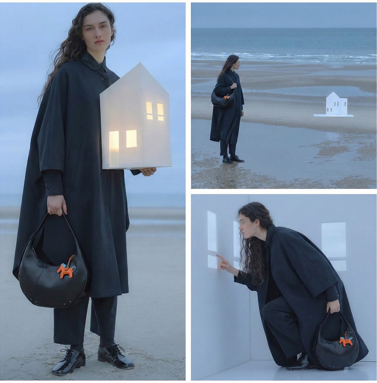 Relaxed silhouette in pillow-soft Vegan leather Bag