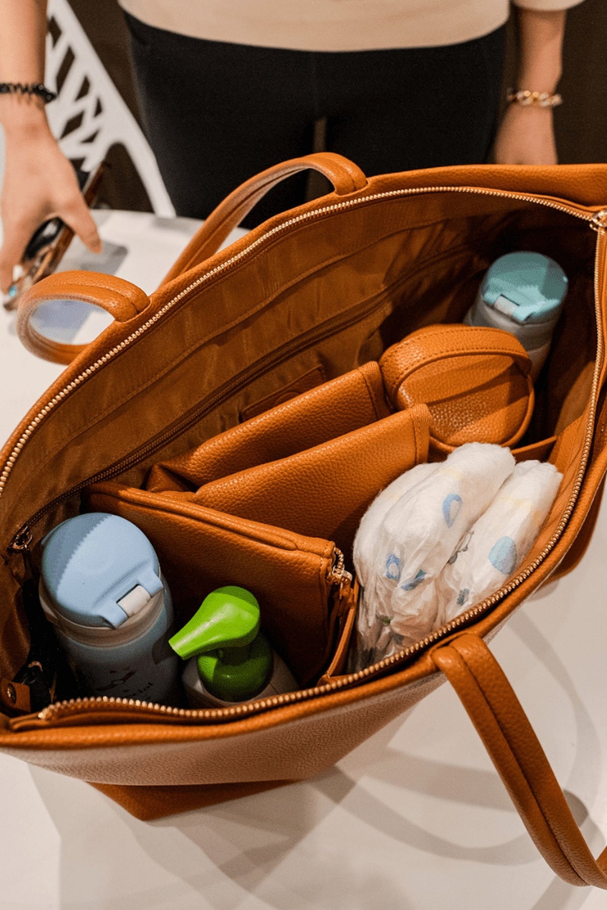 Carry-On Tote packed for a family day out