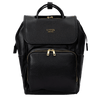 UPPER 549 - Luggage & Bags > Diaper Bags Black La Madison - Elegant Vegan Leather Diaper Bag Backpack