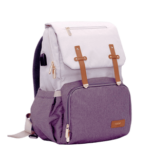 UPPER 549 - Luggage & Bags > Diaper Bags Dark Grey Milan - Light Comfort Everyday Travel Backpack (USB Charging + Bottle Warmer)