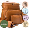 UPPER 549 - Luggage & Bags > Diaper Bags h-brown Harvey - Large Multitasker New-Born Backpack Gift Set