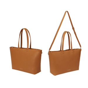 UPPER 549 - Luggage & Bags > Diaper Bags h-brown Signature Lux Bundle: Elegant Tote & Crossbody Set ( Brown )