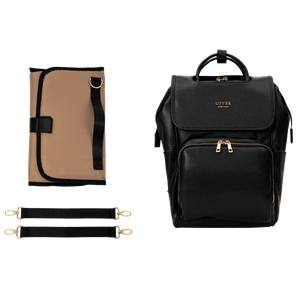 UPPER 549 - Luggage & Bags > Diaper Bags La Madison - Elegant Vegan Leather Diaper Bag Backpack