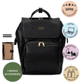 UPPER 549 - Luggage & Bags > Diaper Bags La Madison - Elegant Vegan Leather Diaper Bag Backpack ( Limited Edition )