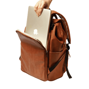 UPPER 549 - Luggage & Bags > Diaper Bags La Madison - Elegant Vegan Leather Diaper Bag Backpack