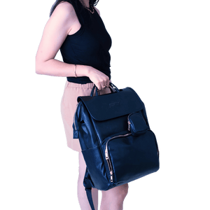 UPPER 549 - Luggage & Bags > Diaper Bags La Madison - Elegant Vegan Leather Diaper Bag Backpack