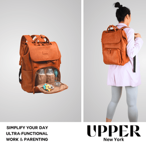 UPPER 549 - Luggage & Bags > Diaper Bags La Madison™ - Elegant Vegan Leather Diaper Bag Backpack