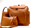 UPPER 549 - Luggage & Bags > Diaper Bags madie-brown Madison - Vegan Leather Diaper Bag Backpack