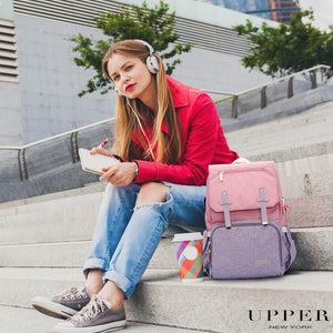 UPPER 549 - Luggage & Bags > Diaper Bags Milan - Light Comfort Everyday Travel Backpack (USB Charging + Bottle Warmer)