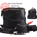 UPPER 549 - Luggage & Bags > Diaper Bags Most Popular Bundle ( Quilted-black ) Best Value Ultimate Bundle