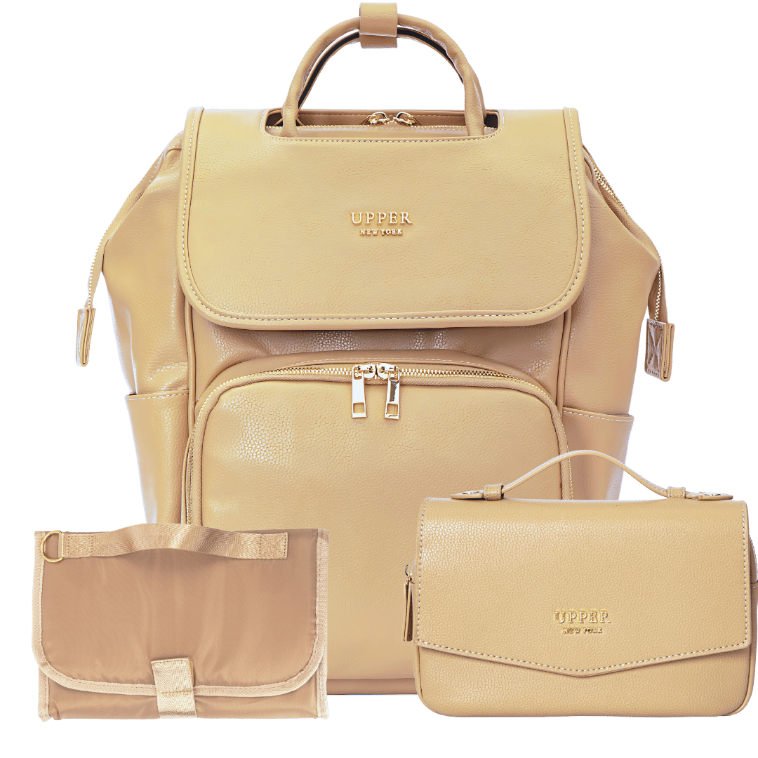 UPPER 549 - Luggage & Bags > Diaper Bags Sandy Beige- relaxing beachside La Madison™ II Backpack Set (Limited)