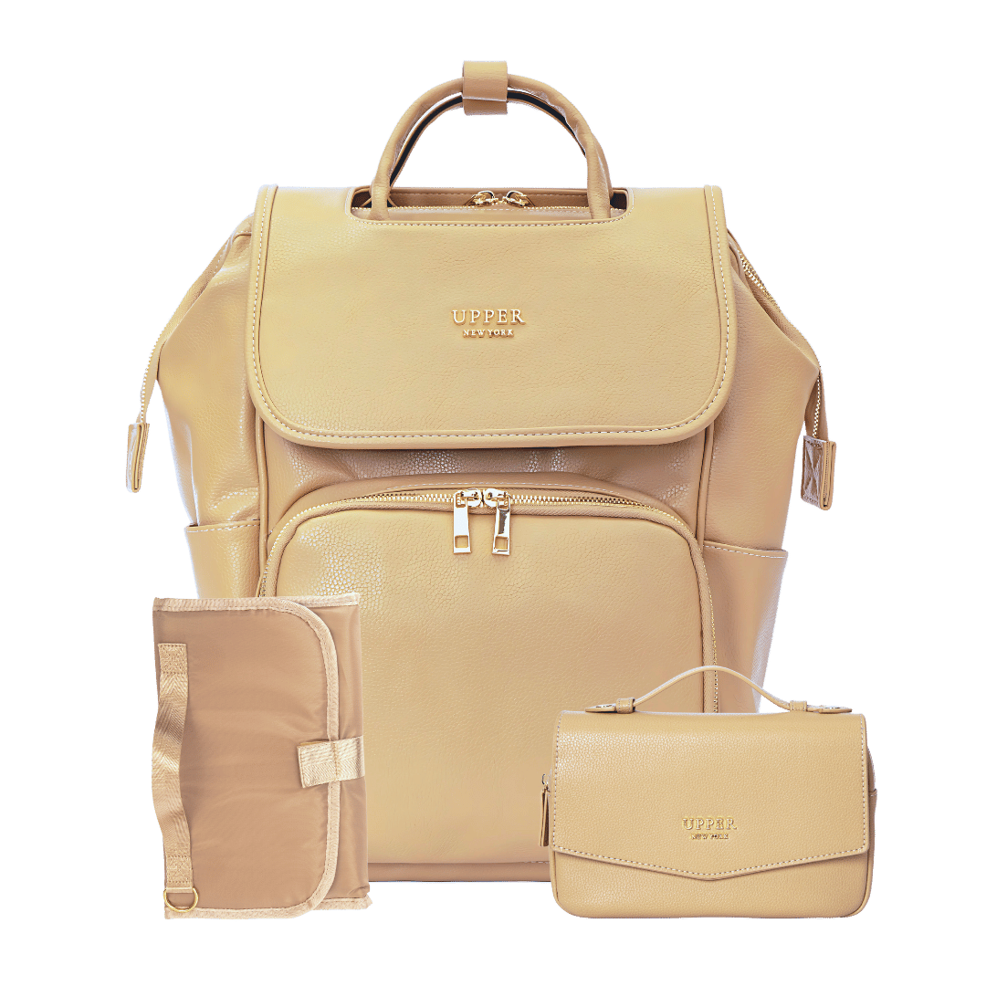 Women's Diaper Bag Backpack - Best Black Harvey Vegan