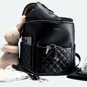 UPPER 549 - Luggage & Bags > Diaper Bags The Maison diaper Bag - Pebble ( Free 4pc Gift Set )