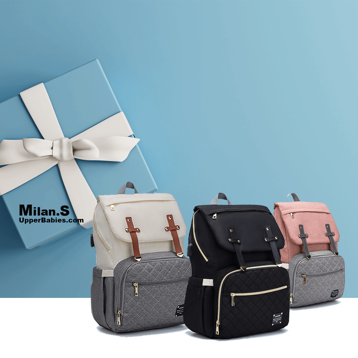 Best Diaper Bag Backpack | Best Baby Shower Gifts | Best Mommy Hospital Bag | Best Mom Baby Essential Products for Babylist Registry | Best Mommy & Baby Bag for Hospital |  Holiday Gift Ideas for Baby & Mommy | UPPER