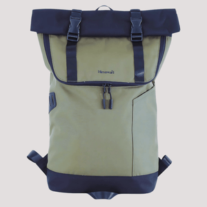 UPPER Brand Green The Roll-Top Backpack