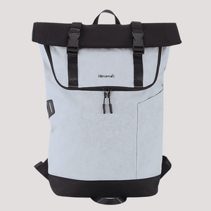 UPPER Brand White The Roll-Top Backpack