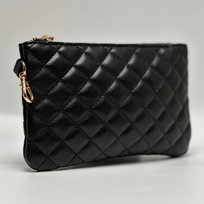 UPPER Handbag & Wallet Accessories Brown Clip-on Pouch ( Quilted )