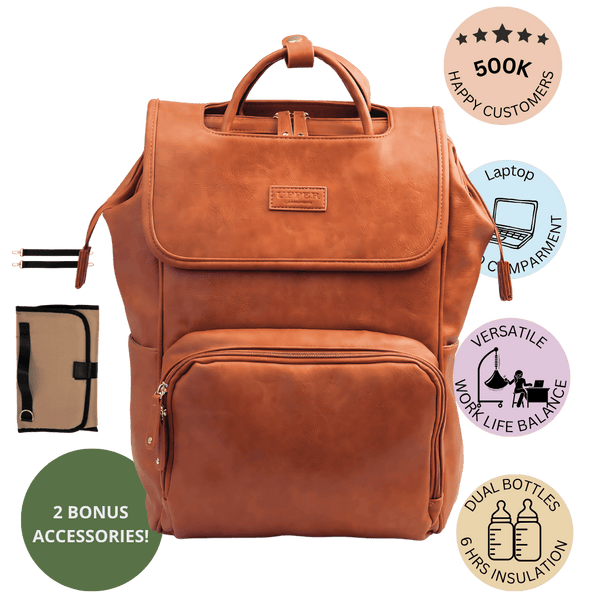 新品House on the Hill Parent Bag Childhome - Khaki Daddy Bag Backpack | hipicon