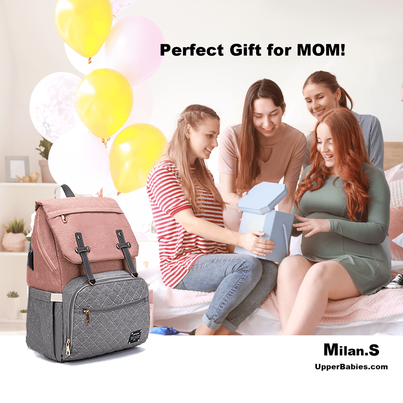 Best Diaper Bag Backpack | Best Baby Shower Gifts | Best Mommy Hospital Bag | Best Mom Baby Essential Products for Babylist Registry | Best Mommy & Baby Bag for Hospital |  Holiday Gift Ideas for Baby & Mommy | UPPER