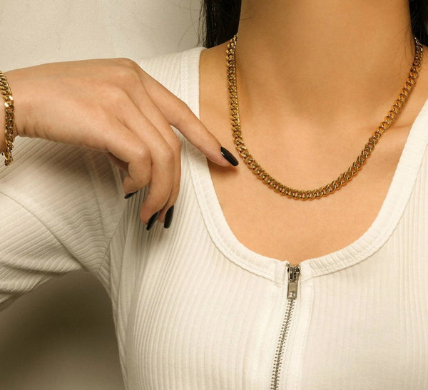 Women's Gold Chain Necklace - Best Cable Chain Necklace for
