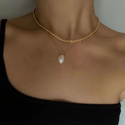 Best Trending Gold Rope Chain Necklace for Birthday Wedding Gift Mom Wife Holiday