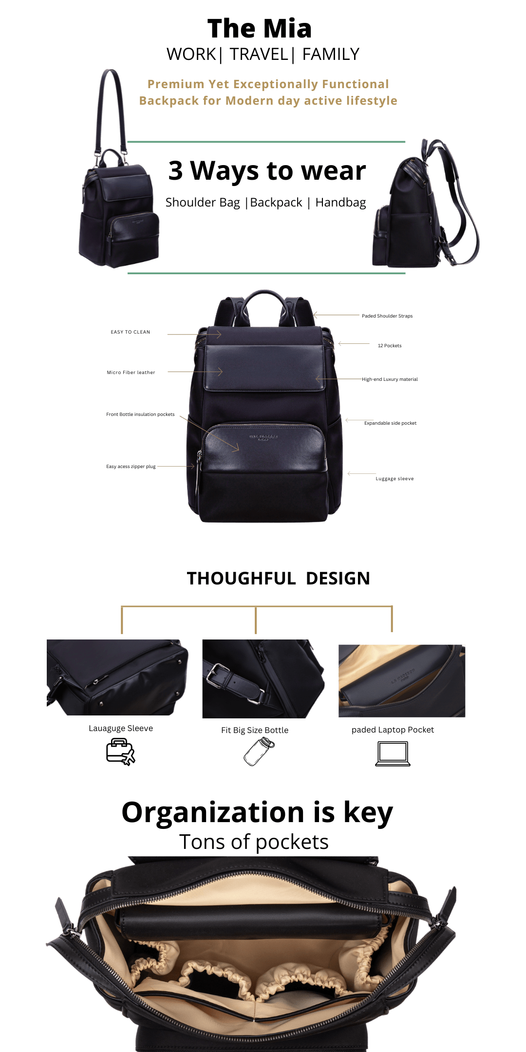 Mia 2025 bag backpack
