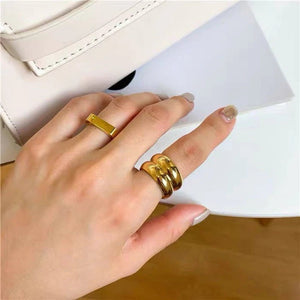 UPPER 200 - Apparel & Accessories > Jewelry > Rings NYC Duo Ridge Ring