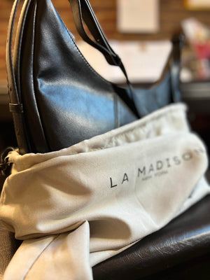 UPPER Brand The LaMadison MicoRepel™  half-moon-shaped Bag