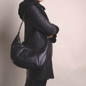 UPPER Brand The LaMadison MicoRepel™  half-moon-shaped Bag
