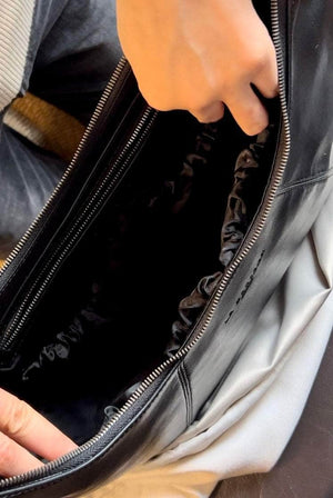 UPPER Brand The LaMadison MicoRepel™  half-moon-shaped Bag