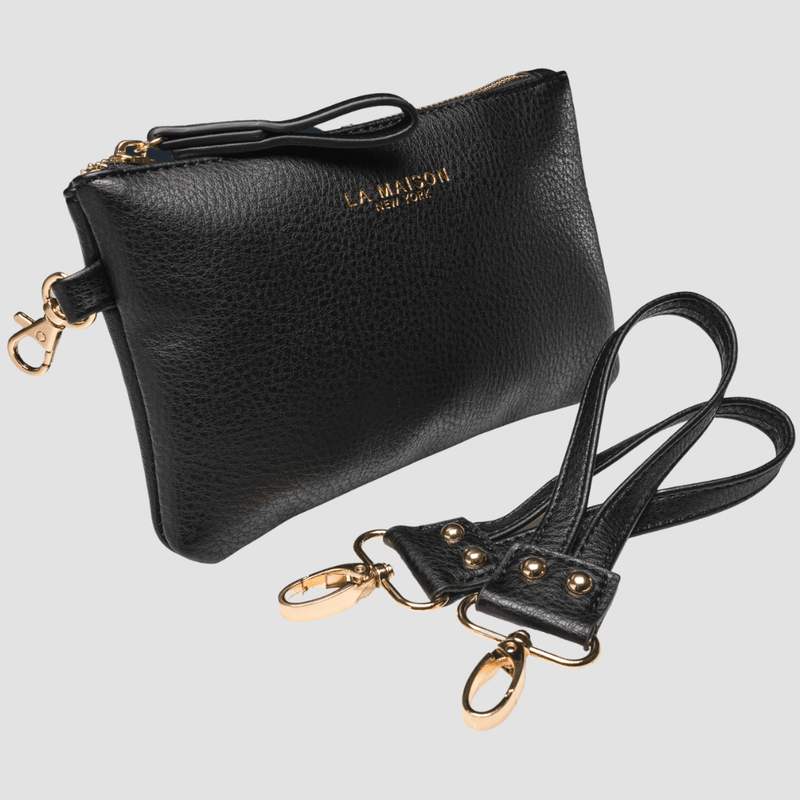 UPPER Handbag & Wallet Accessories Brown La Maison - Key Chain Stroller Straps + Clip-on Pouch