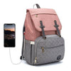 UPPER 549 - Luggage & Bags > Diaper Bags Pink/Grey Milan S (Special Edition 2021) Diaper Bag Backpack