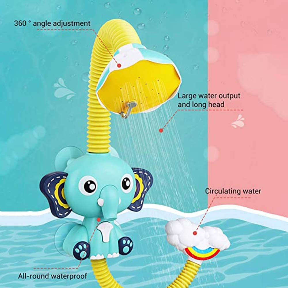 UPPER 4678 - Baby & Toddler > Baby Bathing Light Blue Bath Time Helper - Fun water shower spray ( 0-10 yrs )